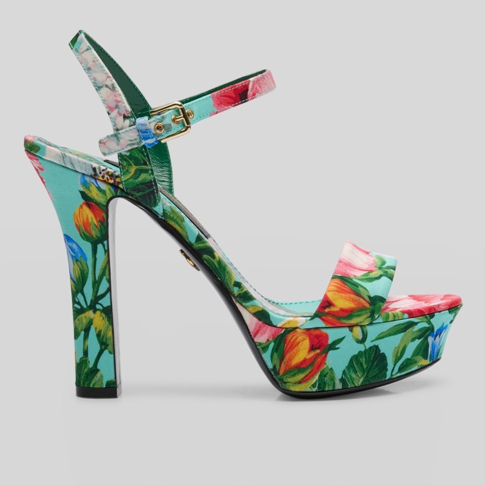 Dolce & Gabbana Floral Multicolor Heels